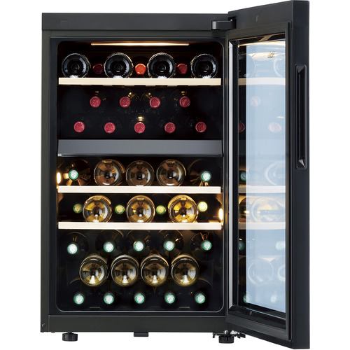 Haier JQ-F108A-K ワインセラー 108L（最大42本収納可） ブラック