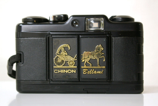 チノンベラミ 蛇腹式 フィルムカメラ ストロボ付・ケース有 とにかく