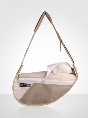 ファンドルペットスリング -ふれあいポケットタイプ- ベージュ (FC203)