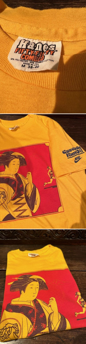 1980's “ NIKE（ナイキ） / Hanesタグ ” “ 浮世絵（芸者） / CASCADE