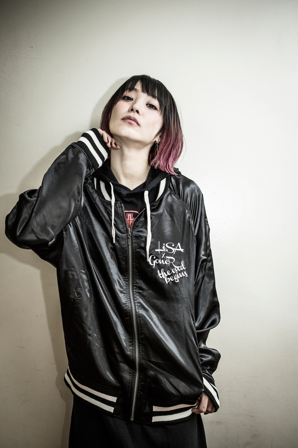 LiSA×GoneR スタジャン限定コラボ ブラック LiSA×GoneR スタジャン限定