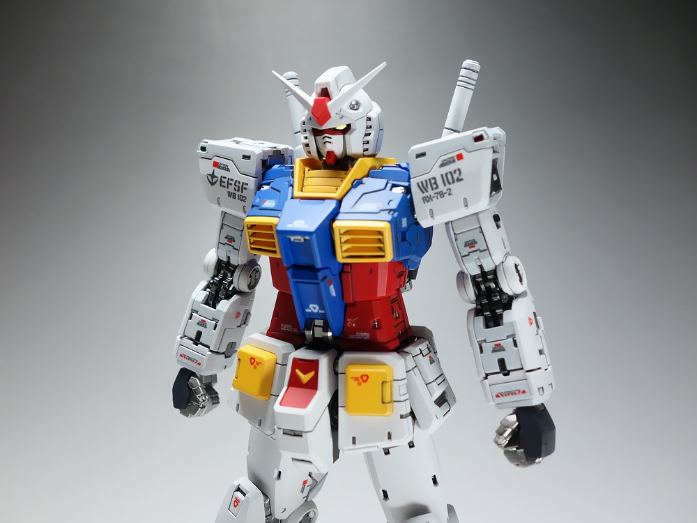 HG 1/144 ガンダム 機動戦士 RX78-2【改修 全塗装 完成品】 RG 1/144