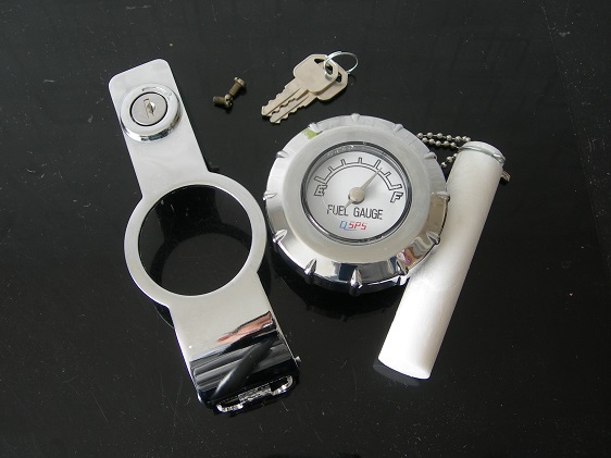 CB750F,CB900F,CB1100F,CBX,CB400/250N ゲージ付きタンクキャップ白