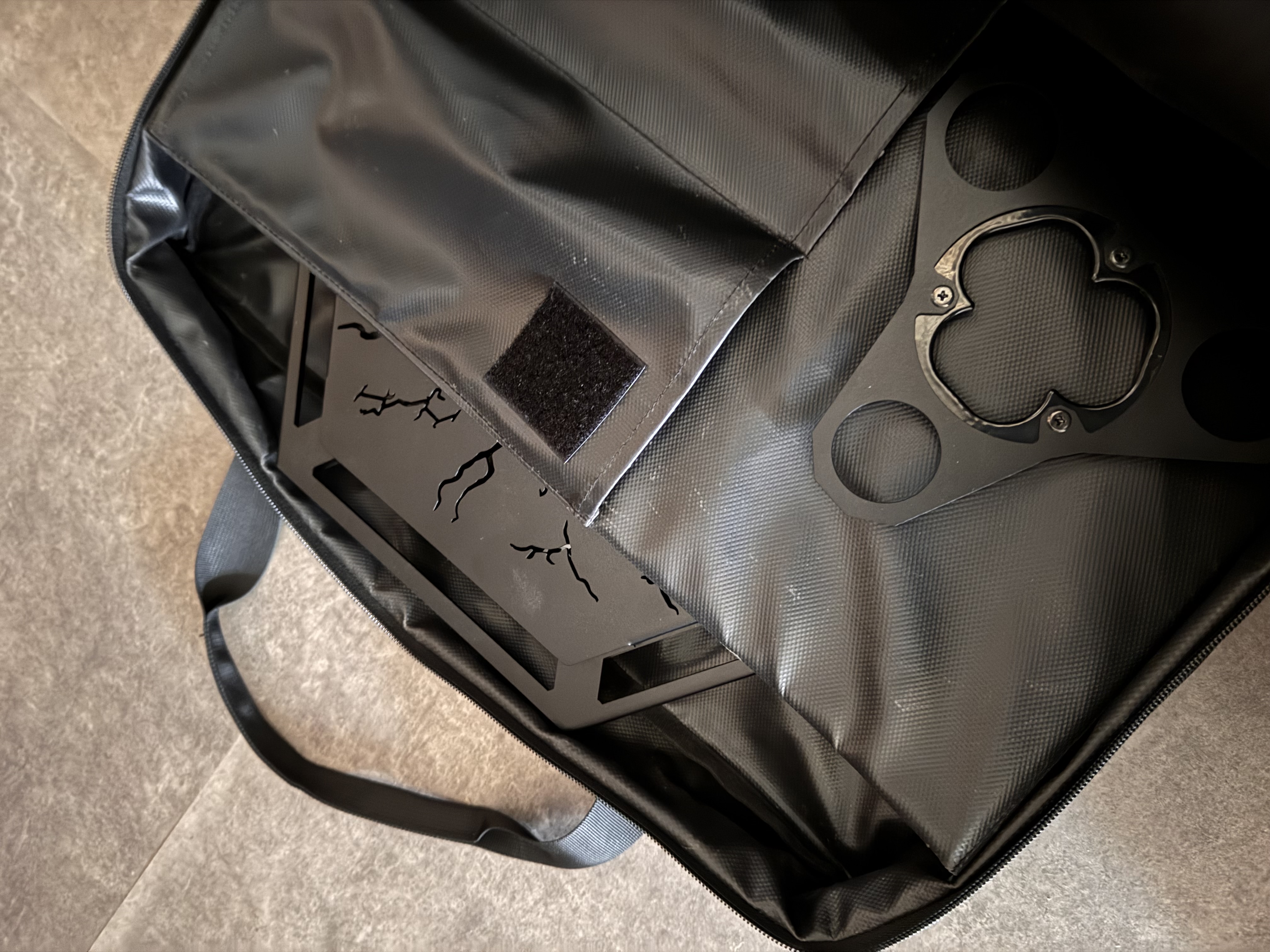 SomAbito 焚き火サイドスタンド 収納ケース セット SomAbito 焚き火