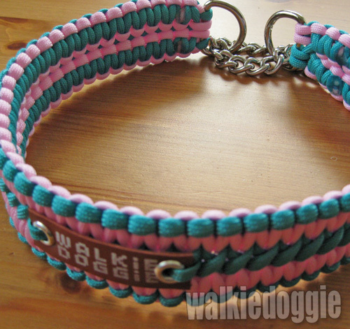 パラコード手編み幅広首輪#194 小型犬〜超大型犬向き ハーフチョーク