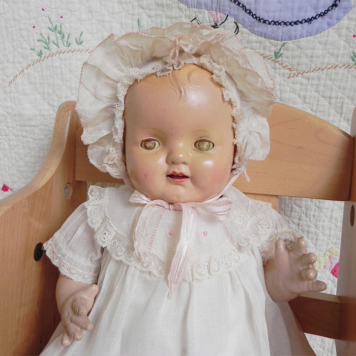 cute!ビンテージtiny tears コンポジションぺビースリープドール