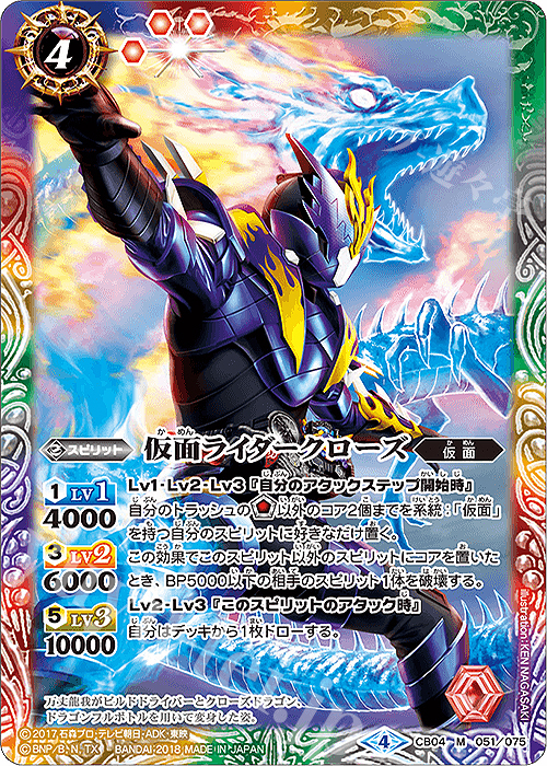 バトルスピリッツ 仮面ライダービルド クローズ シークレットセット