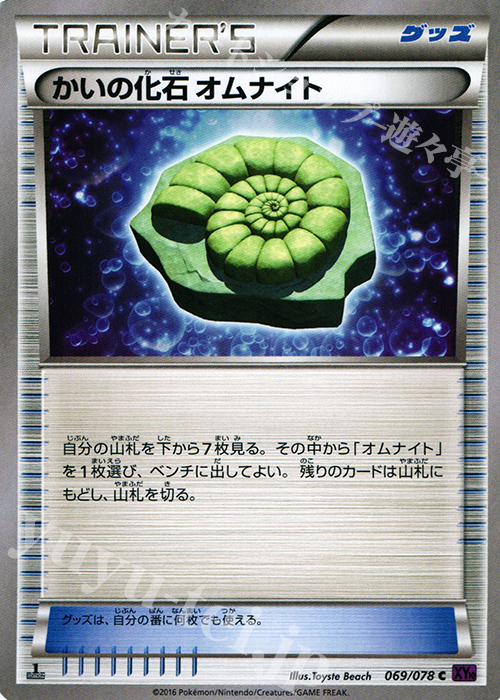 C かいの化石 オムナイト 買取 | [XY10] めざめる超王 | ポケモン