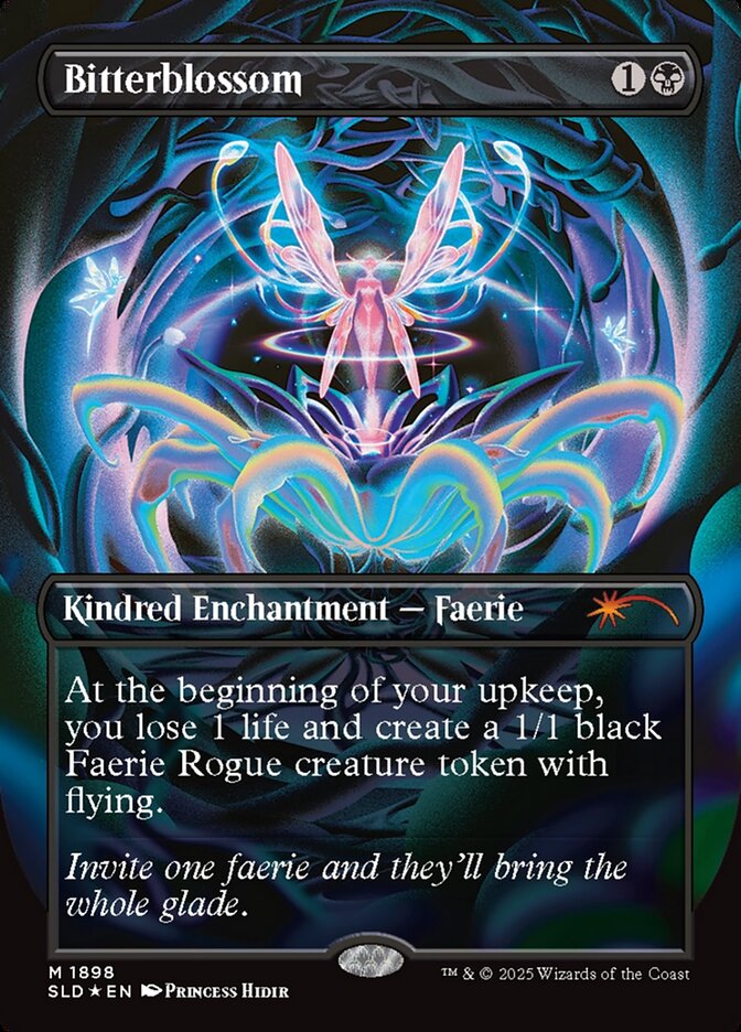 MTG 苦花/Bitterblossom 4枚 Secret Lair Bitterblossom MtG Art from