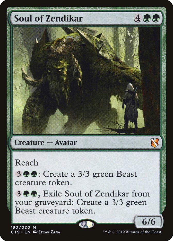 Soul of Zendikar · Commander 2019 (C19) #182 · Scryfall Magic: The