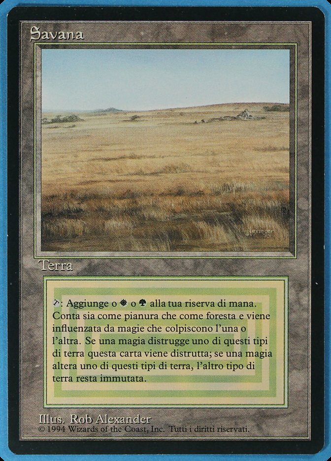 Savana (Savannah) · Foreign Black Border (FBB) #285 · Scryfall