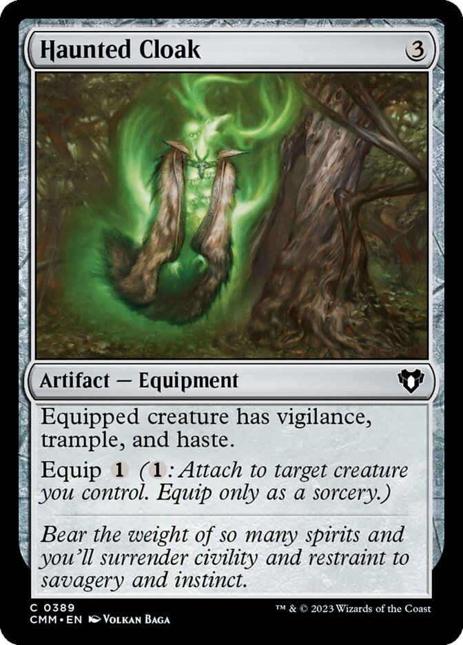 Haunted Cloak · Commander Masters (CMM) #389 · Scryfall Magic: The