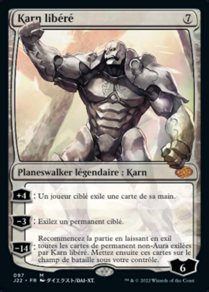 mtg 解放された者、カーン foil版 PTプロモ 解放された者、カーン/Karn