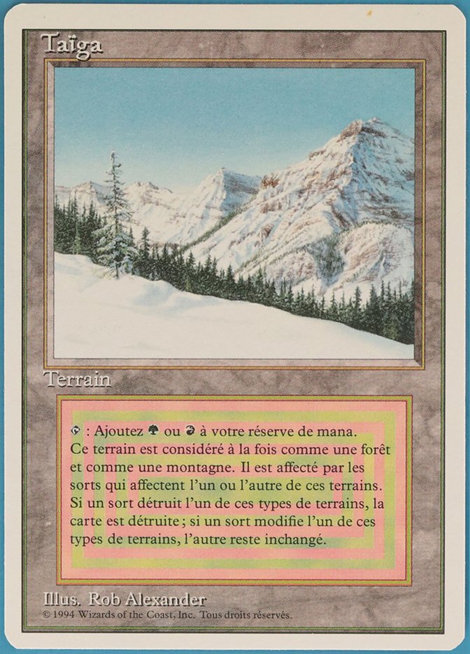 Taïga (Taiga) · Revised Edition (3ED) #287 · Scryfall Magic: The