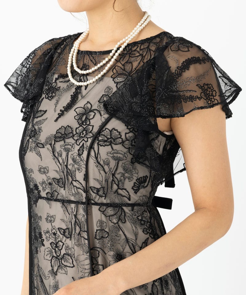 FRAY I.D フレイアイディー ミックスエンブロイダリーレースドレス