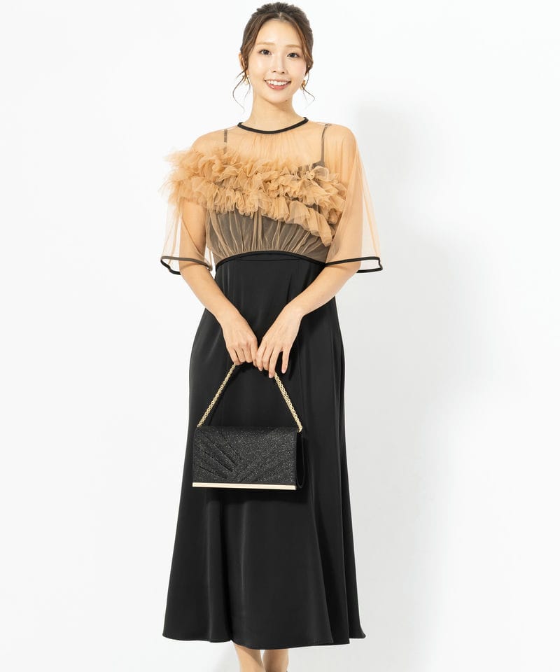 Leja 【ドレス2点SET】レジャ ボリュームチュールパイピングフレ