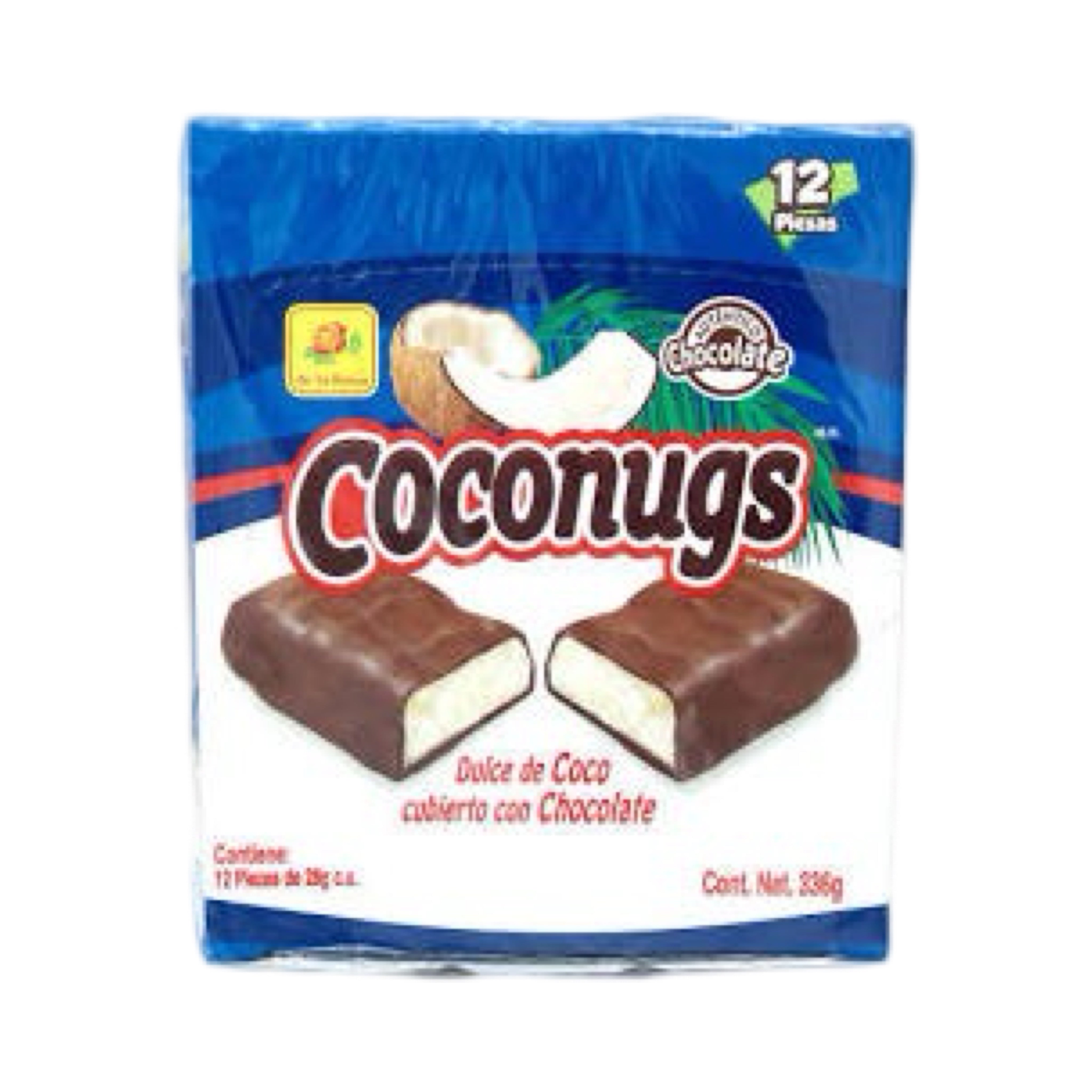 Coconugs Chocolate Covered Coconut Bar (12 Count) – Carnival