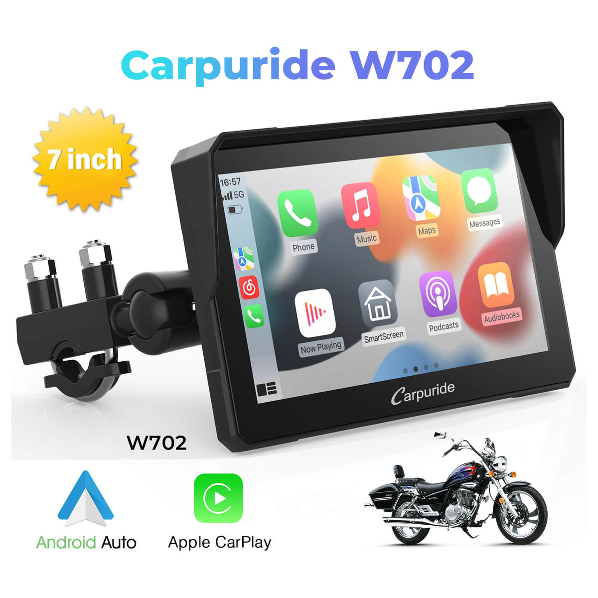 Apple CarPlay & Android Auto for Motorcycle & Motorcycle Stereo