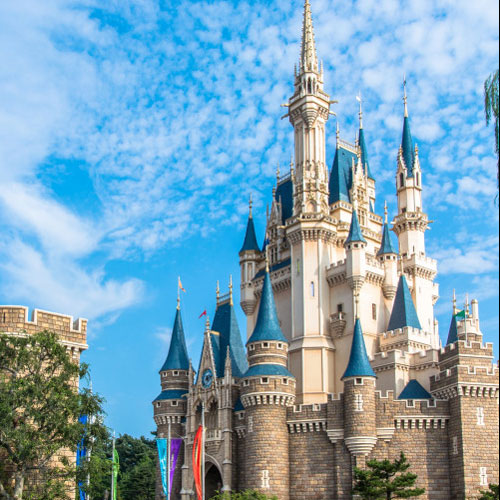 希少 東京ディズニーランド シンデレラ城 レトロ ジグソーパズル 未