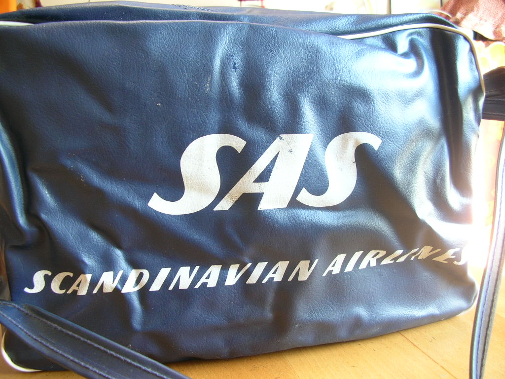 SASスカンジナビア航空 1970's エアラインショルダーバッグ