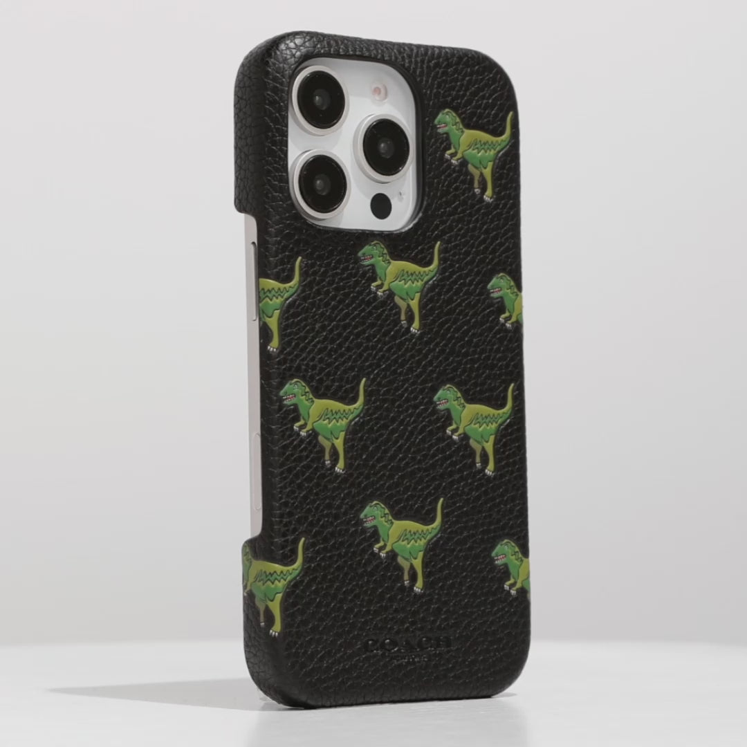 Coach Leather Slim Wrap Signature Repeat Rexy - iPhone 16