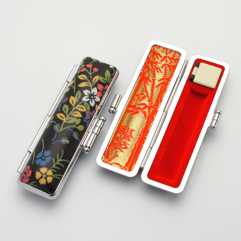 印鑑ケース「紺ローケツ」10.5-12.0mm用(D-18)｜印鑑ケース.com