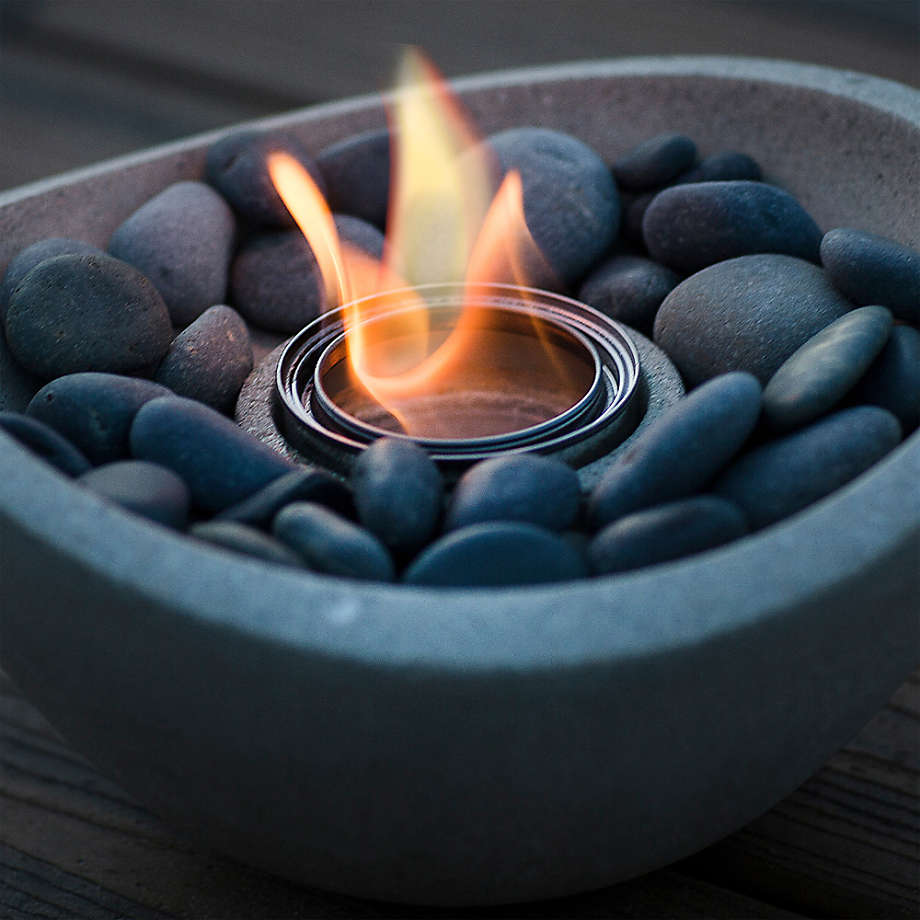 TerraFlame Wave Graphite Grey Outdoor Tabletop Fire Bowl + Reviews