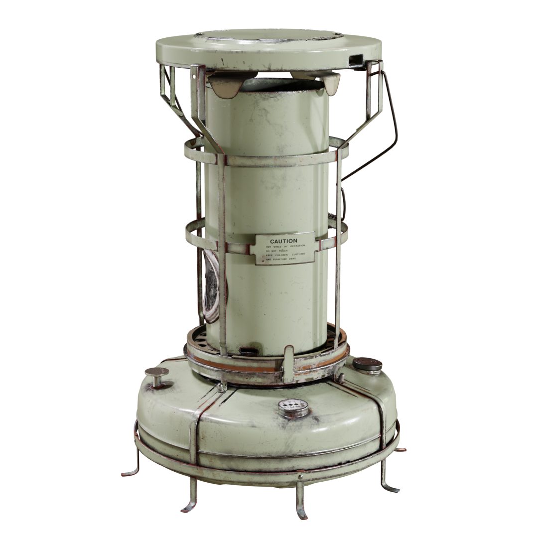 Aladdin Blue Flame Heater - 3D Model for