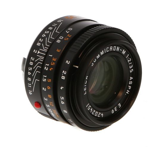 Leica 35mm f/2 Summicron-M ASPH. Lens for M-Mount, Germany, Black