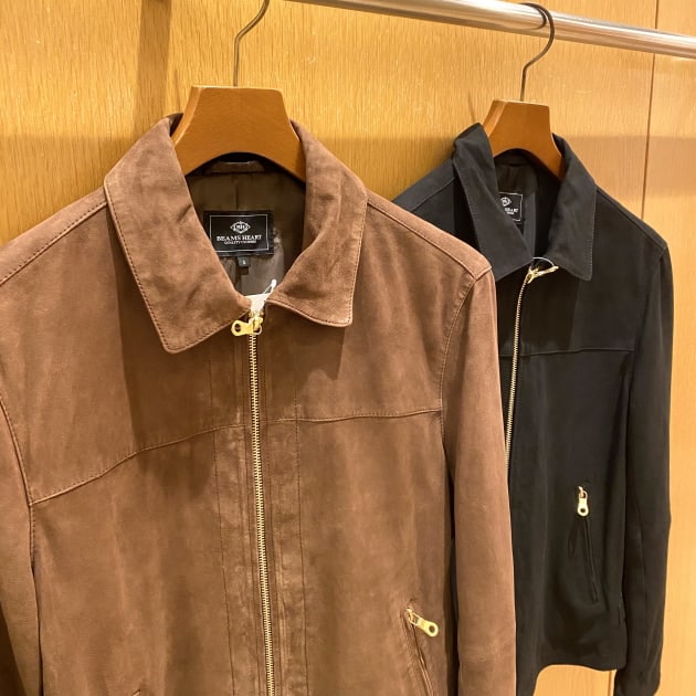 ADAM ET ROPE' ゴートスエード　シングルライダース　ゴートスキン ADAM ET ROPE'（アダムエロペ）の「ゴートスエード シングルライダース