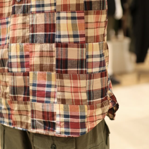 アイビーな香りのパッチワークプルオーバーシャツ｜BEAMS PLUS