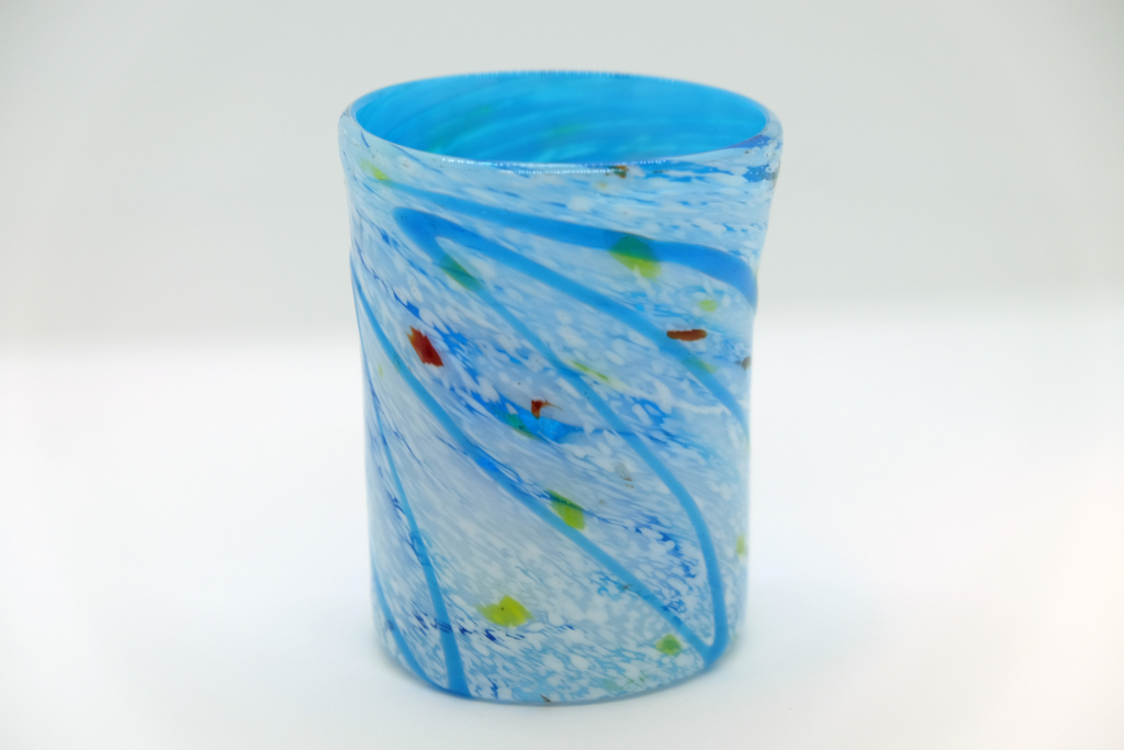 屋我平尋】ガラス 栓付瓶 デキャンタ 作家もの 屋我平尋】ガラス 栓付