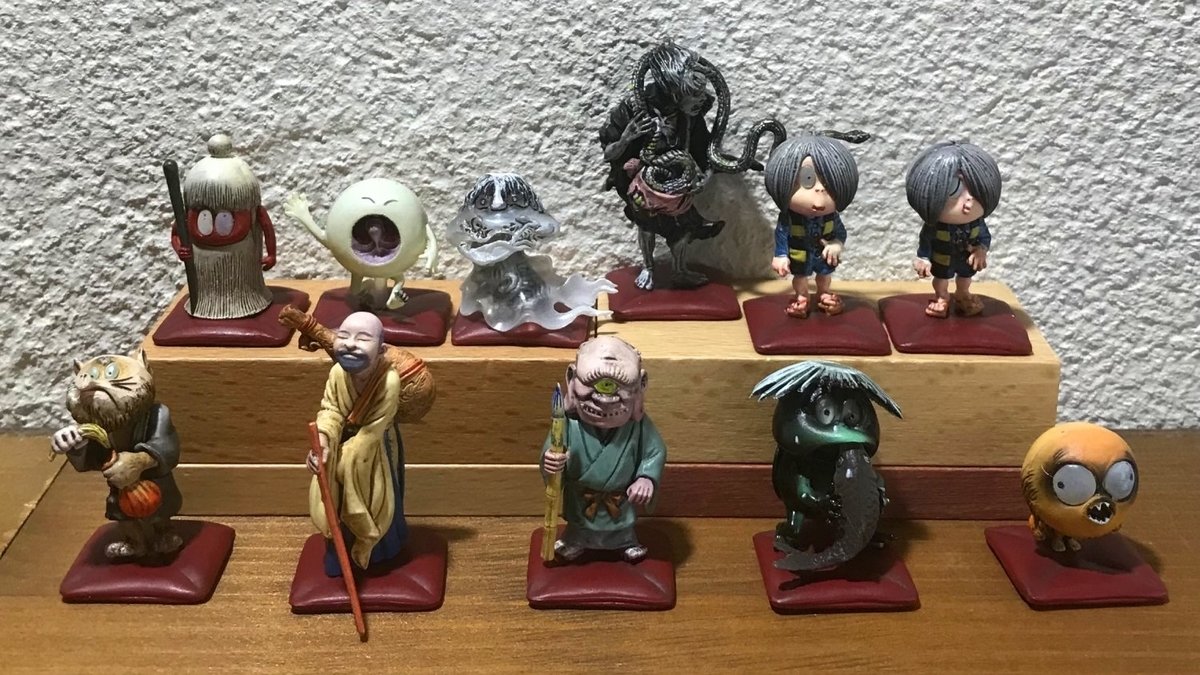 7】 やのまん 水木しげる 妖怪フィギュア 大百怪 怪帰録 鬼太郎 彩色