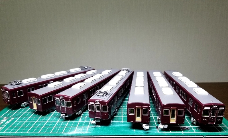 鉄コレ 阪急 5300系 5308f 7両セット 加工品 鉄コレ 阪急 5300系