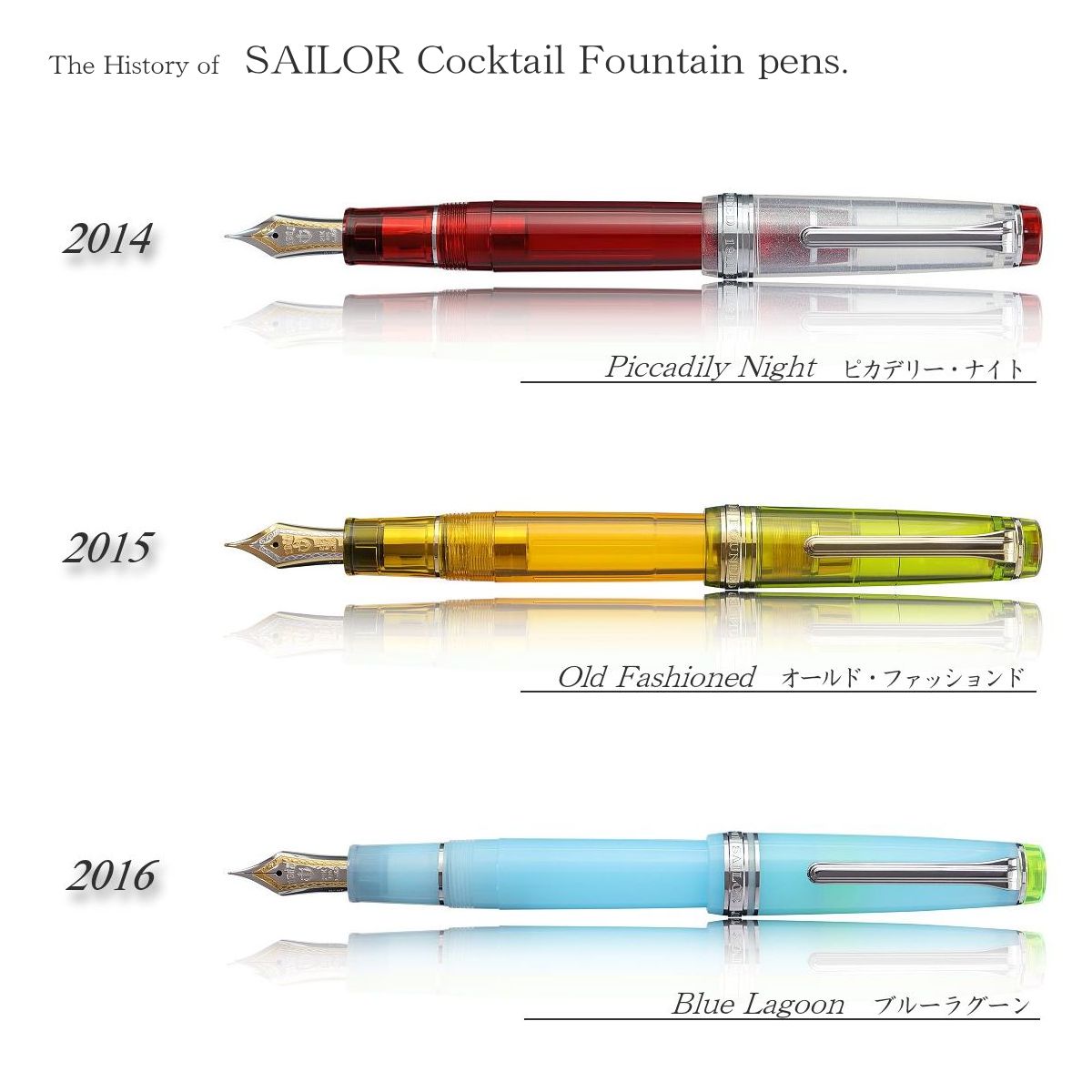 SAILOR セーラー万年筆 カクテルシリーズ万年筆 歴代モデル - 天海 amami