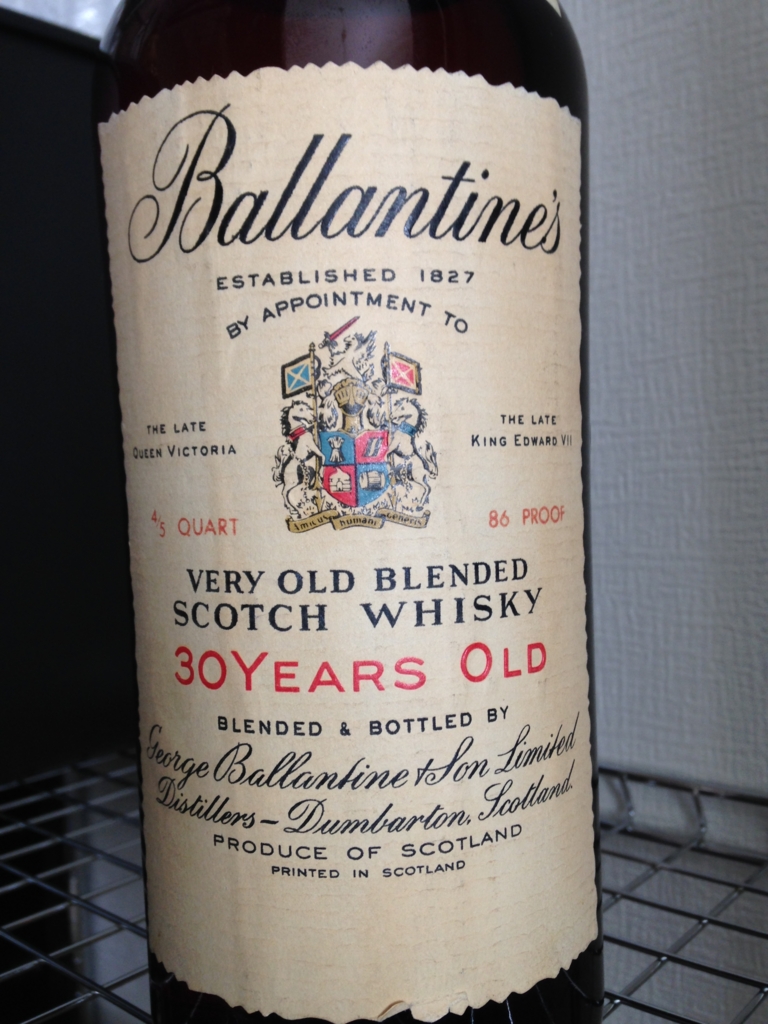 希少旧ボトル Ballantine's 30年 バランタイン｜Ballantine's