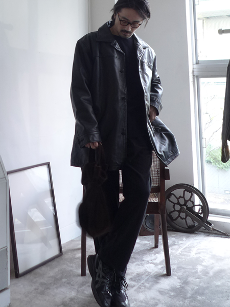 野村訓市着用】OLD GAP Leather カーコート ヴィンテージ