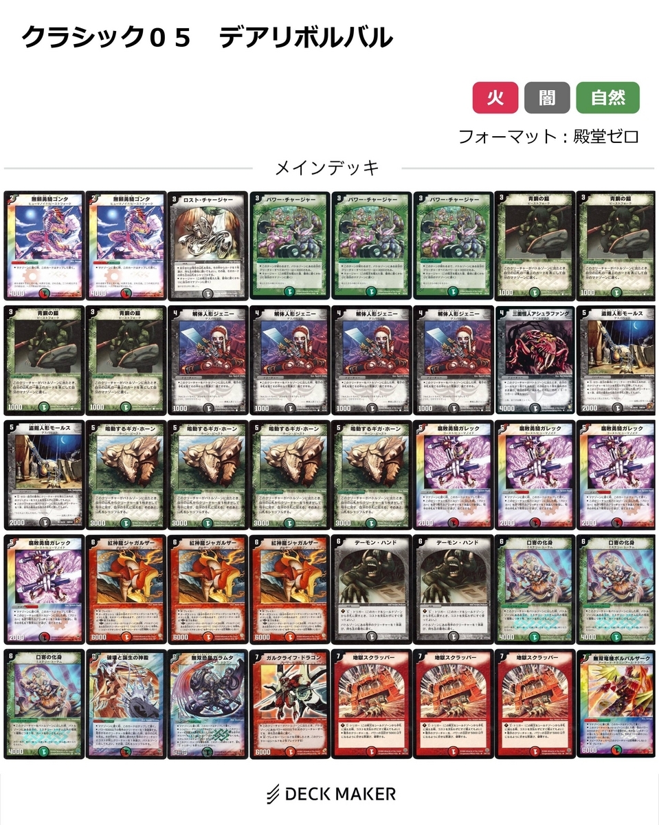 デュエマクラシック08 ロマネスクサイン ロマネスクサインデッキ40枚