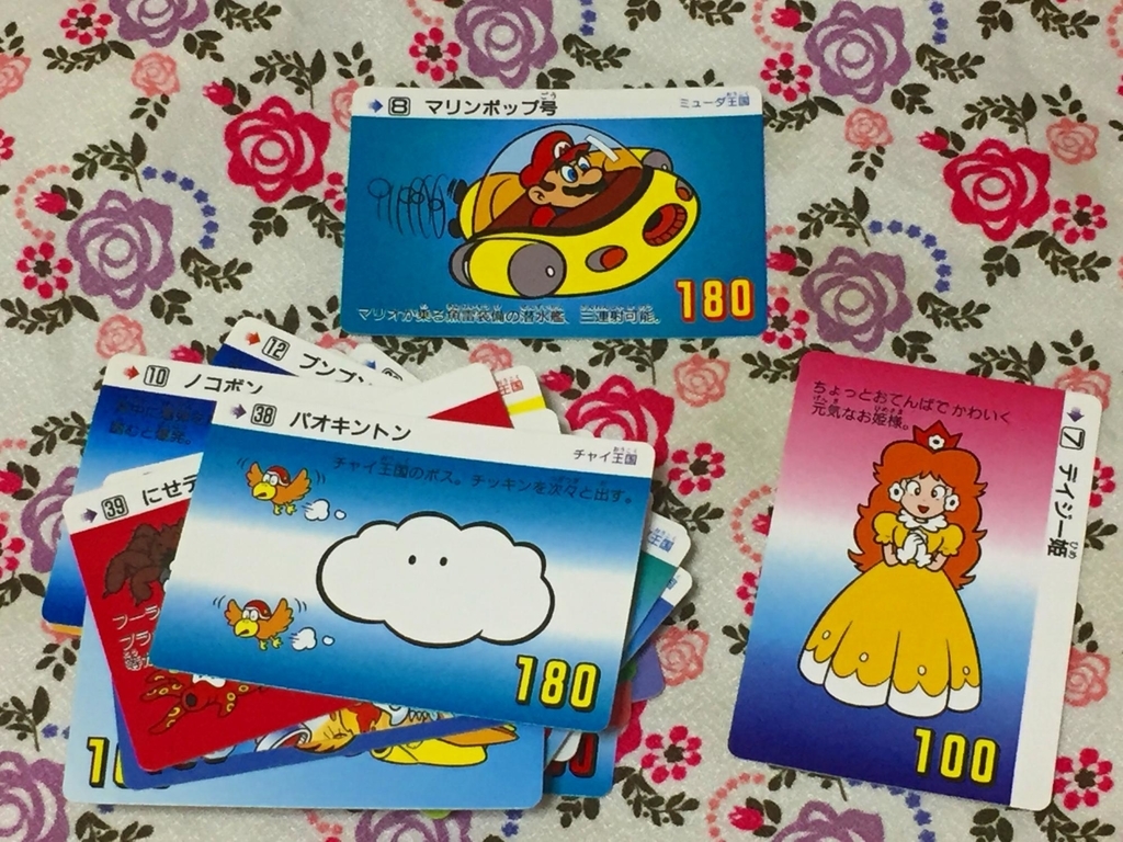 1990年発売のカードダス「スーパーマリオランド」のノーマルカード36種