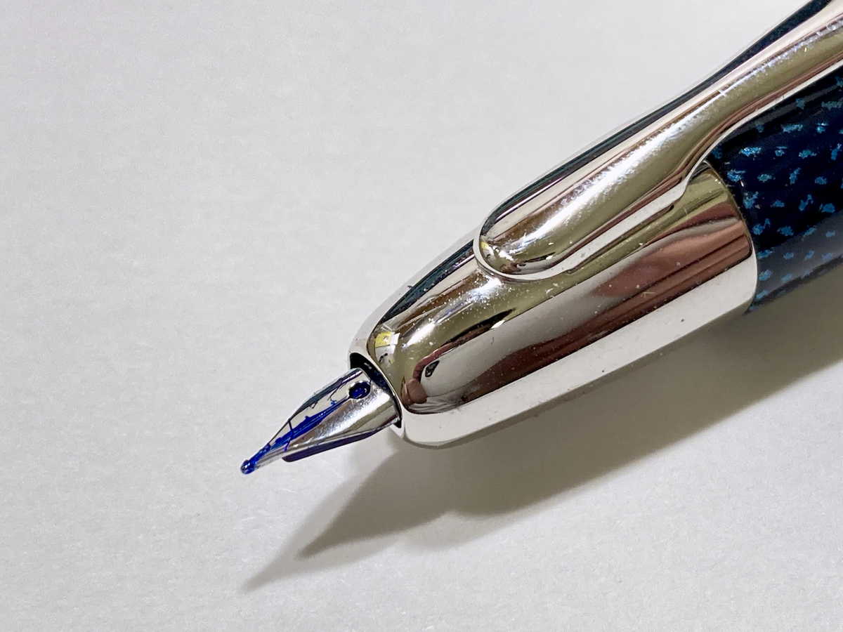 パイロット（PILOT）万年筆 キャップレスSE マーブルブルー/ペン種:EF