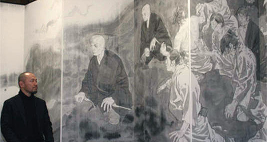 井上雄彦「親鸞」屏風 - isop18's blog