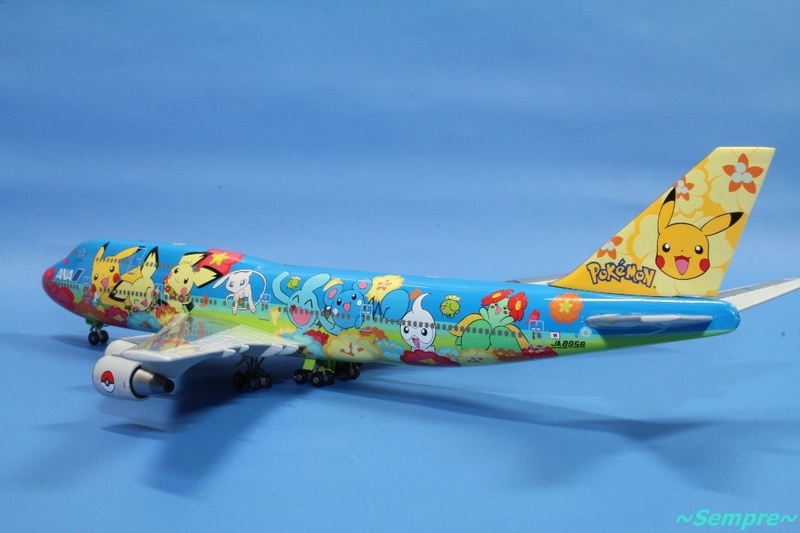 新品 1/200全日空商事B747-400ANAポケモンジェットお花ジャンボ 新品 1