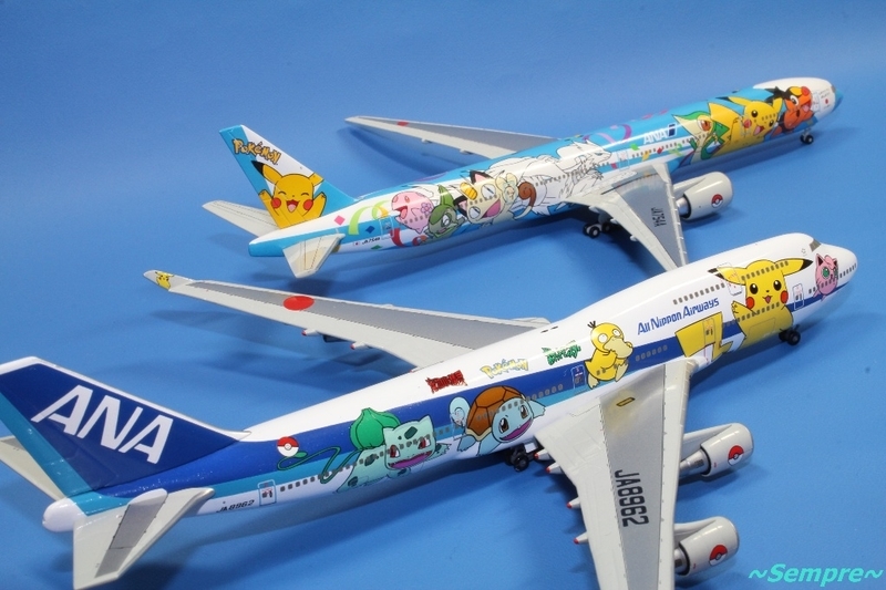 楓*様 全日空商事 1/200 ANA B747-400 ポケモンジェット 国際 楓*様
