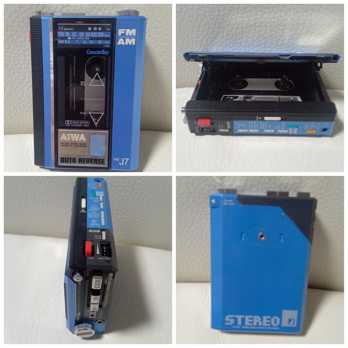 デッドストック AIWA アイワ ポータブルカセットプレーヤー TP-38