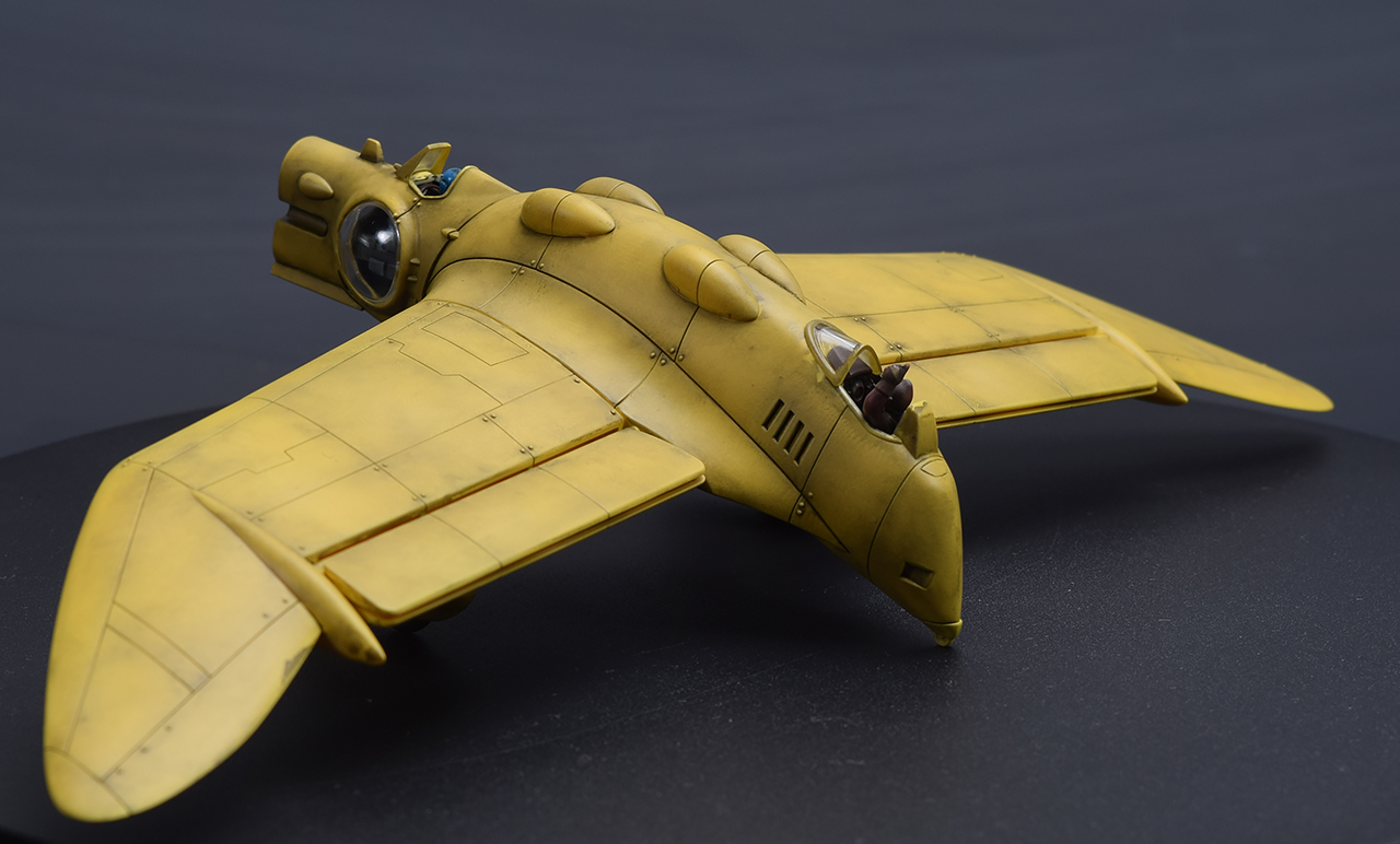 風の谷のナウシカ ガンシップ プラモデル完成品 1/72 バンダイ 風の谷の