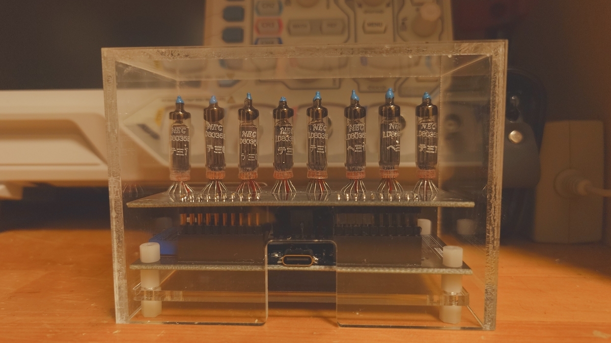 自作 VFD管時計 ダイバージェンスメーター風 電子工作 RTC搭載