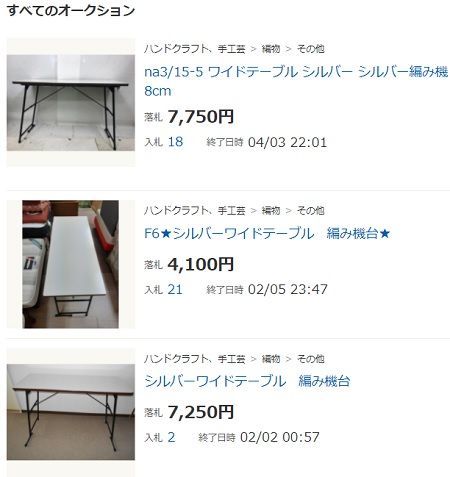 マシンニッター御用達！】編み機用テーブル 「SILVER REED シルバー