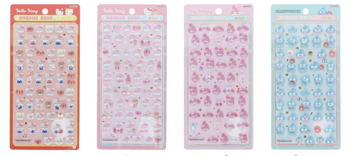 サンリオ】ボンボンドロップシールmini｜2026年1月発売の新作全8種