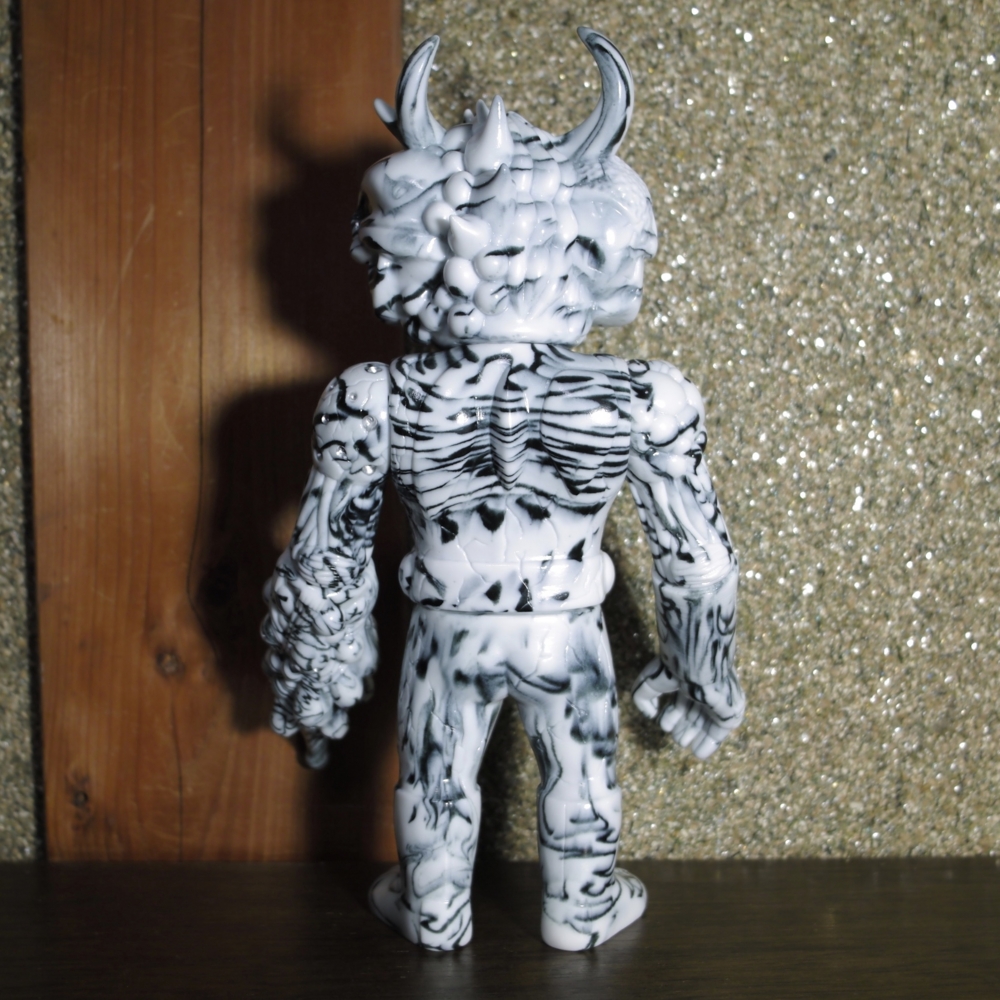 スカルトイズ×リアルヘッド / ドクロックスマン[白黒マーブル成型