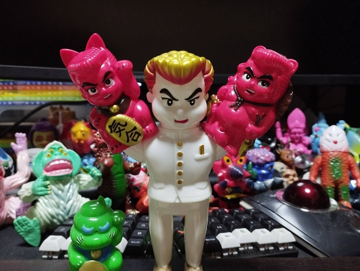 購入 気合ダイナ ゴッコ堂ソフビ 気合ダイナ リアルヘッド 真頭玩具